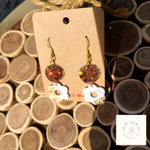 Boucles d'oreilles "Browny" - modèle 5
