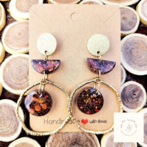 Boucles d'oreilles "Browny" - modèle 3