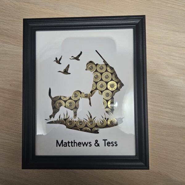 Cadre "chasse" en cartouches