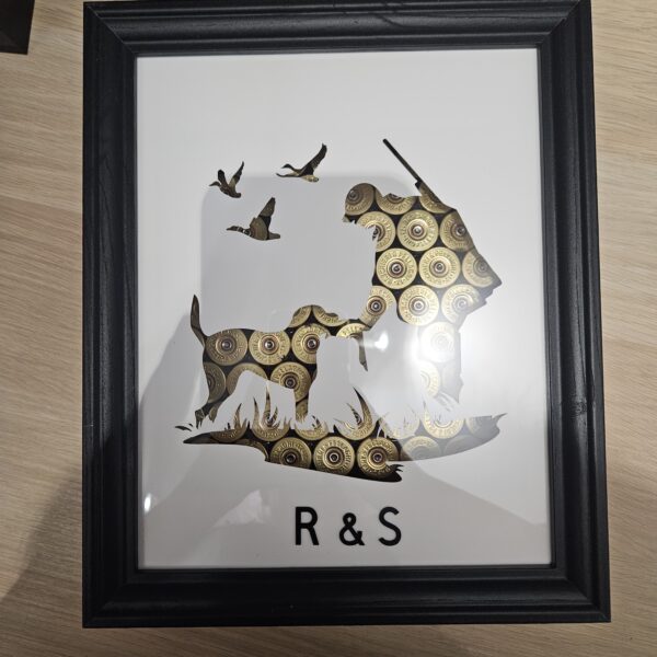 Cadre "chasse" en cartouches