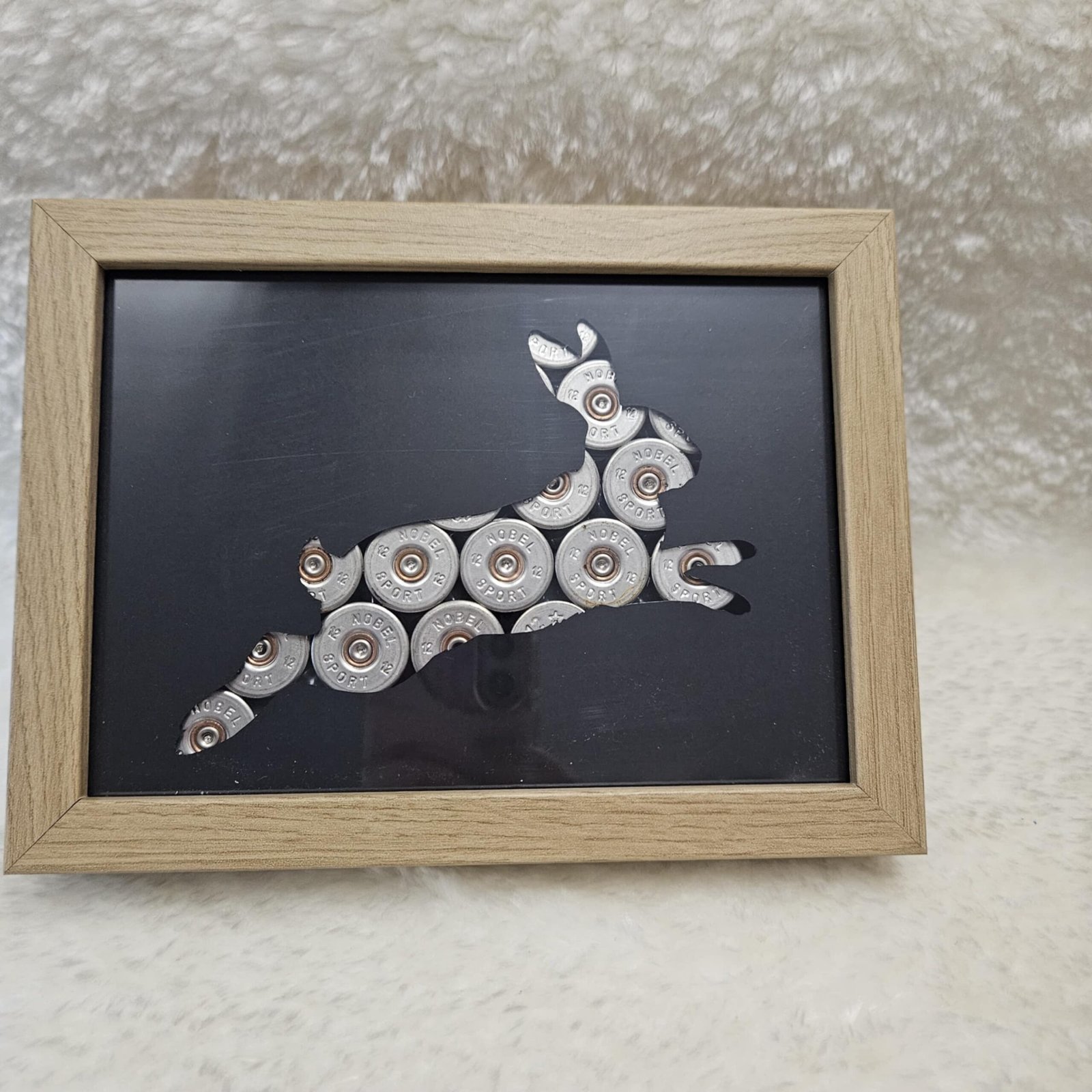 Mini cadre « Lièvre » – cartouches de chasse