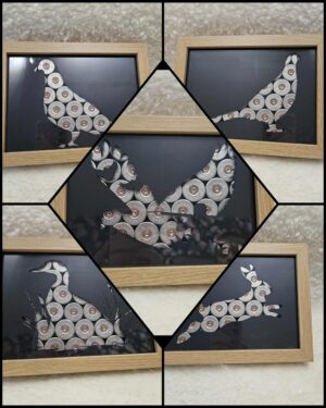 Mini cadres en cartouches de chasse