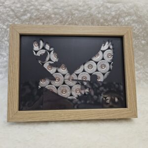 Mini cadre "Tireur & pigeon" - cartouches de chasse