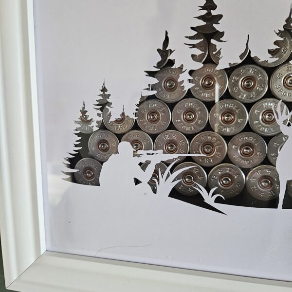 Cadre "Cerfs" en cartouches