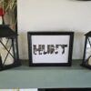 Cadre "HUNT" en cartouches