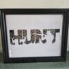 Cadre "HUNT" en cartouches