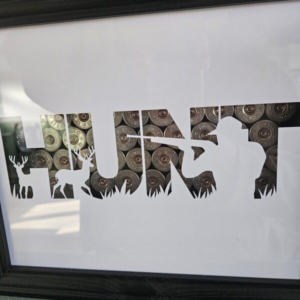 Cadre "HUNT" en cartouches
