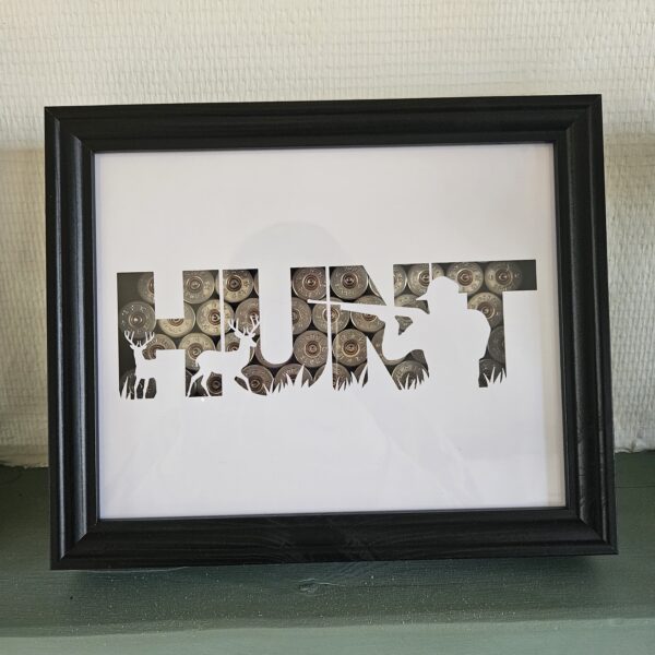 Cadre "HUNT" en cartouches